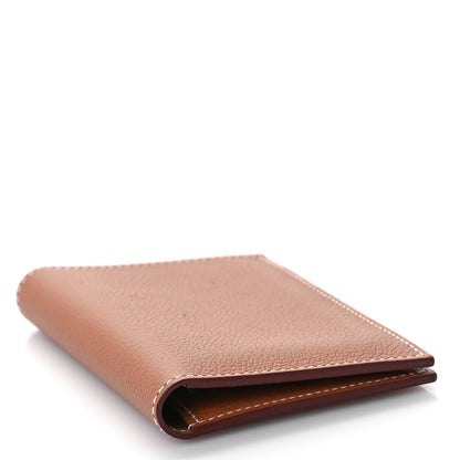 Hermes Evercolor MC2 Euclide Card Holder Case Gold 4 of 9