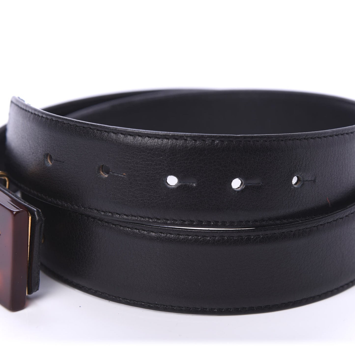 Calfskin Resin CC Belt 75 30 Black