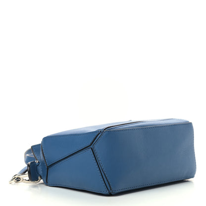 Loewe Calfskin Mini Puzzle Bag Blue 4 of 10
