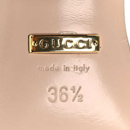 Gucci Lifford Calfskin GG Marmont Ankle Wrap 75mm Sandals 36.5 Black 8 of 10