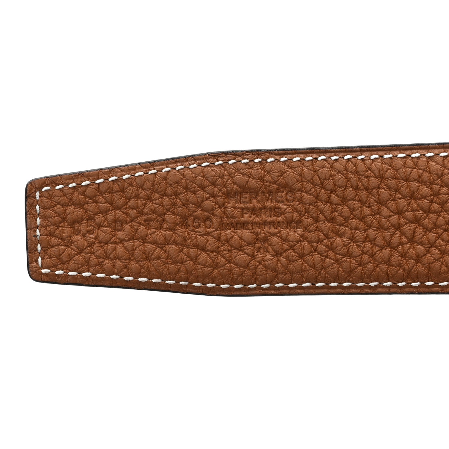 Hermes Box Togo 32mm Belt Strap 105 42 Black Gold 3 of 4