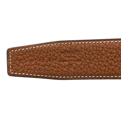 Hermes Box Togo 32mm Belt Strap 105 42 Black Gold 3 of 4