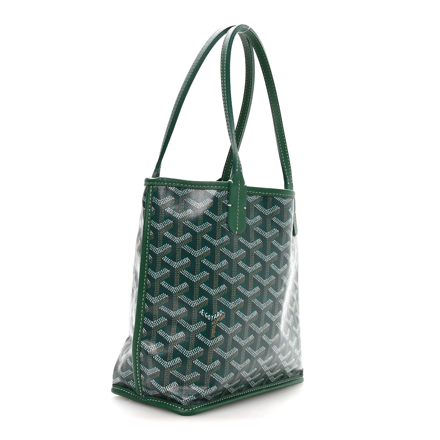 Goyardine Reversible Mini Anjou Green