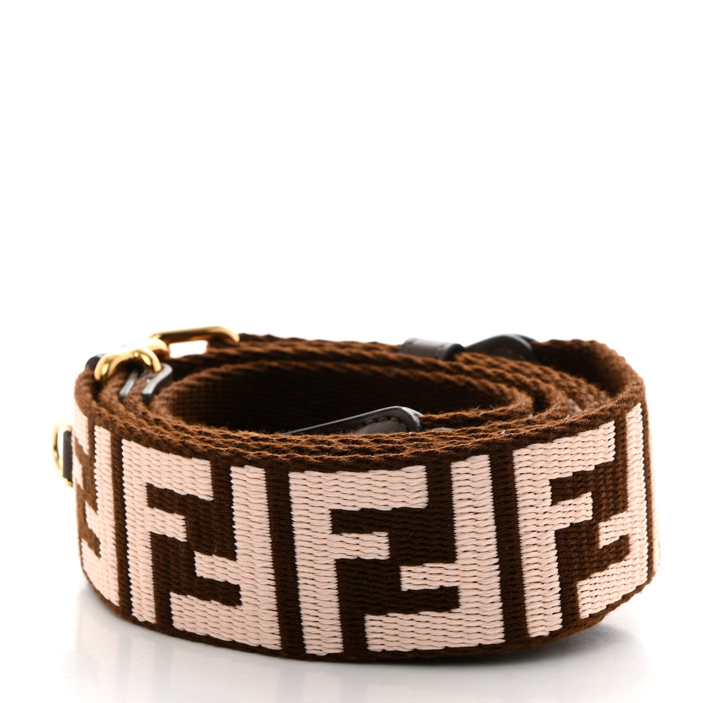 Jacquard Ribbon Vitello King FF Bi-Color Intreccio Adjustable Strap You