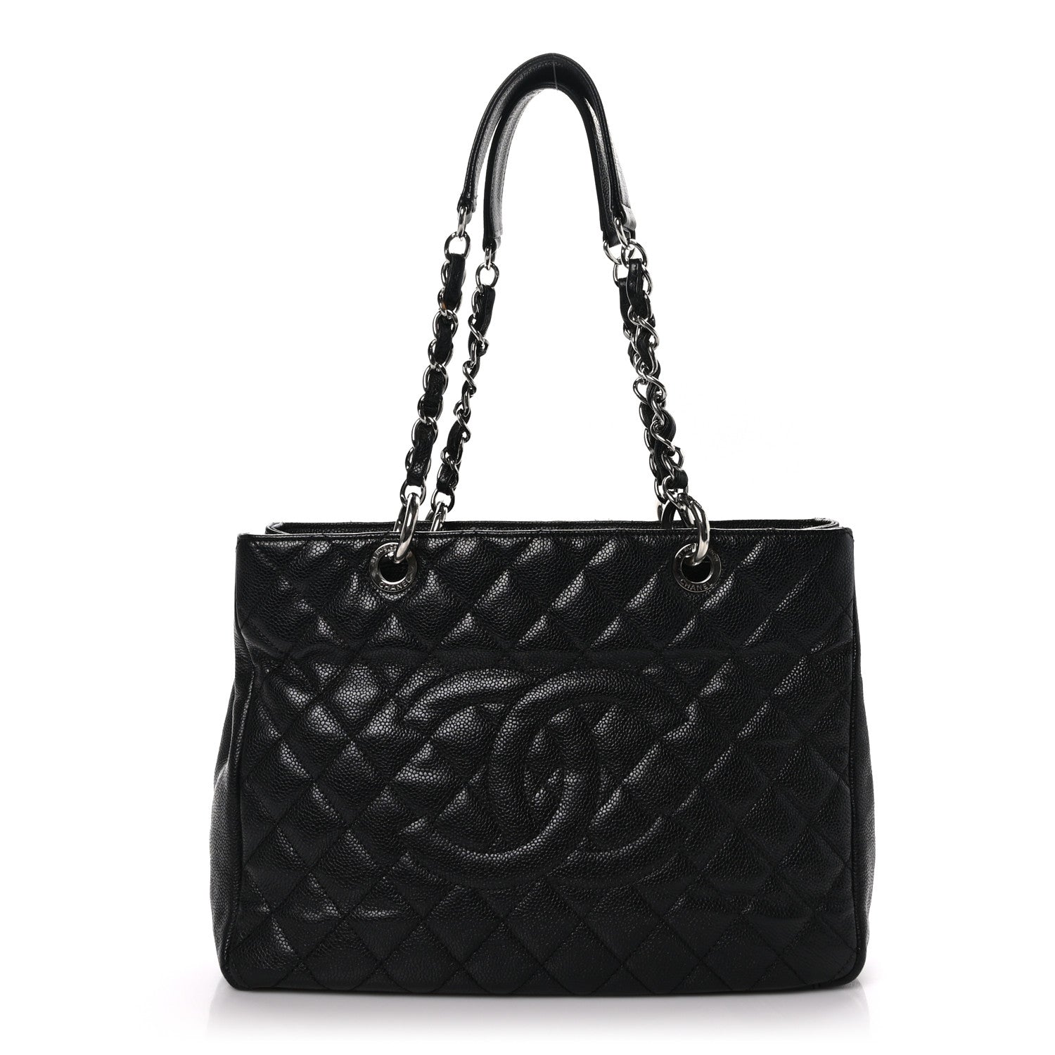 Chanel Caviar Quilted Grand Shopping Tote GST Black 1 of 12