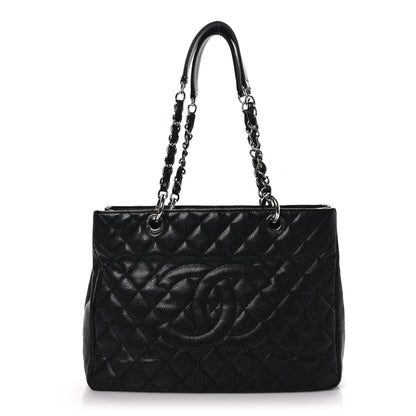Chanel Caviar Quilted Grand Shopping Tote GST Black 1 of 12