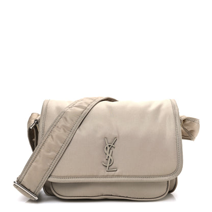 Saint Laurent Econyl Nylon Small Niki Messenger Gray Hay 1 of 10