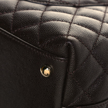 Chanel Caviar Quilted Small Coco Handle Flap Dark Brown 12 of 13