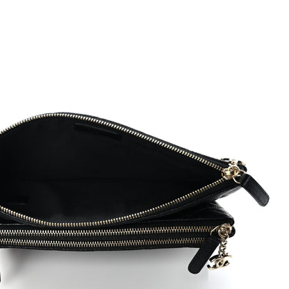 Chanel Caviar Trio Cosmetic Case Black 5 of 8