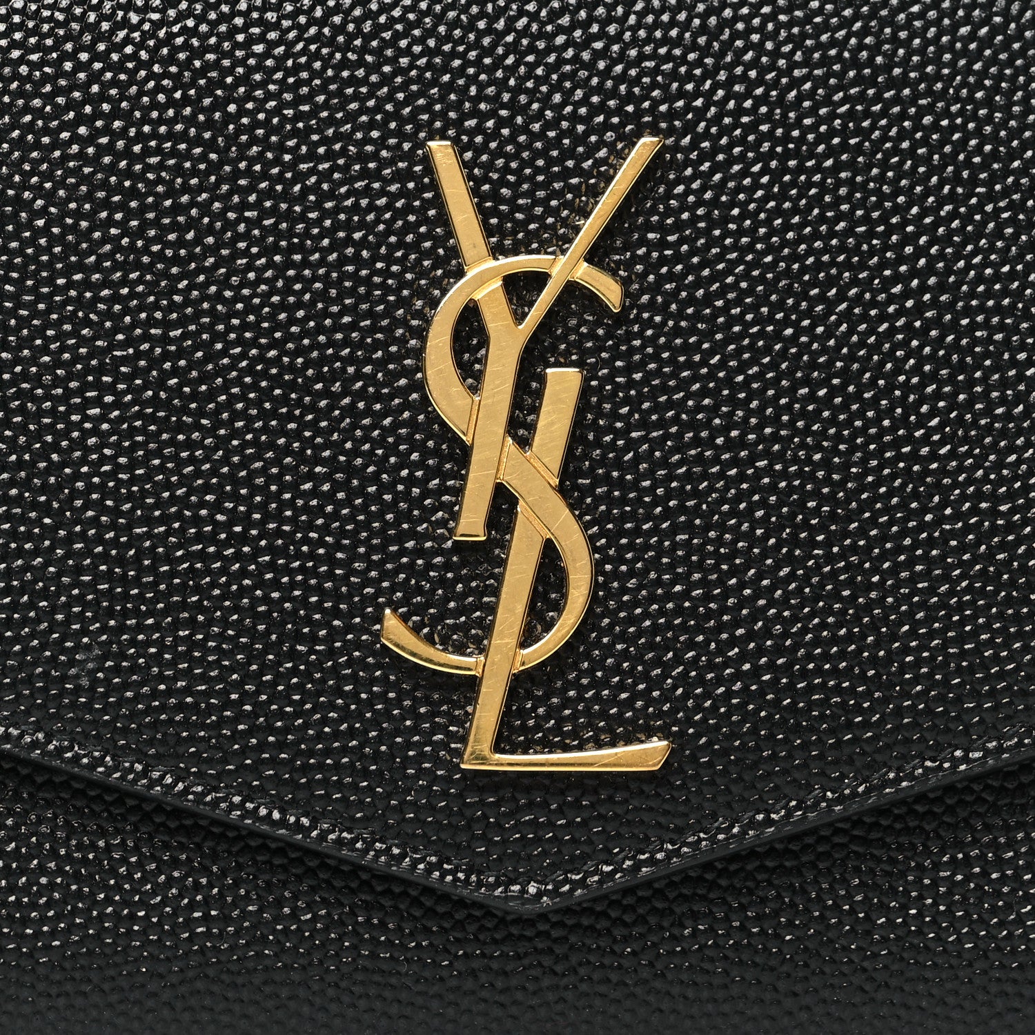 Saint Laurent Grain De Poudre Monogram Bi-Fold Wallet Black 8 of 8