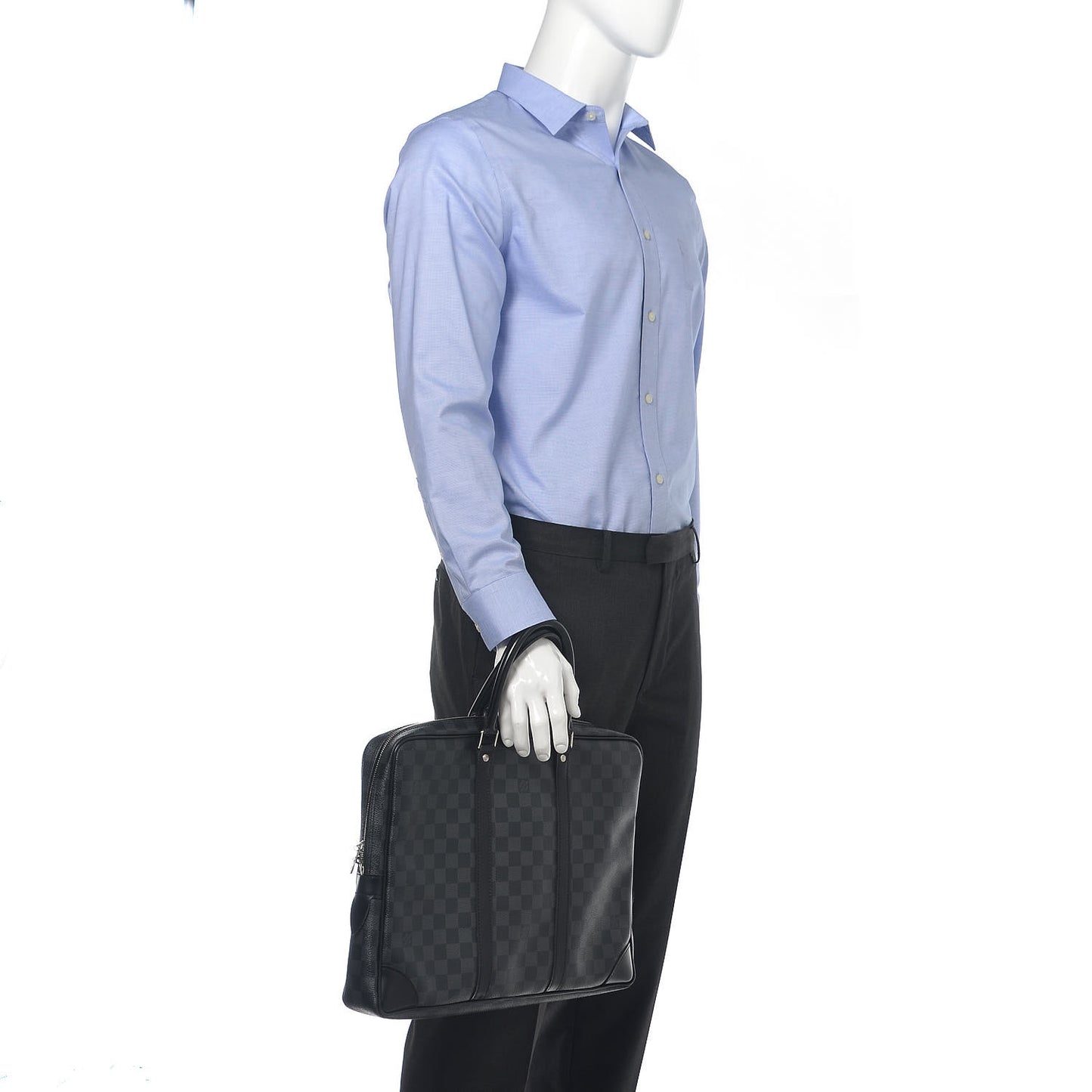 Damier Graphite Porte-Documents Voyage