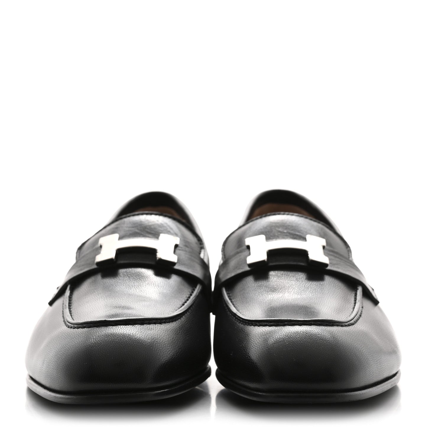 Goatskin Womens Paris Loafers 41 Black