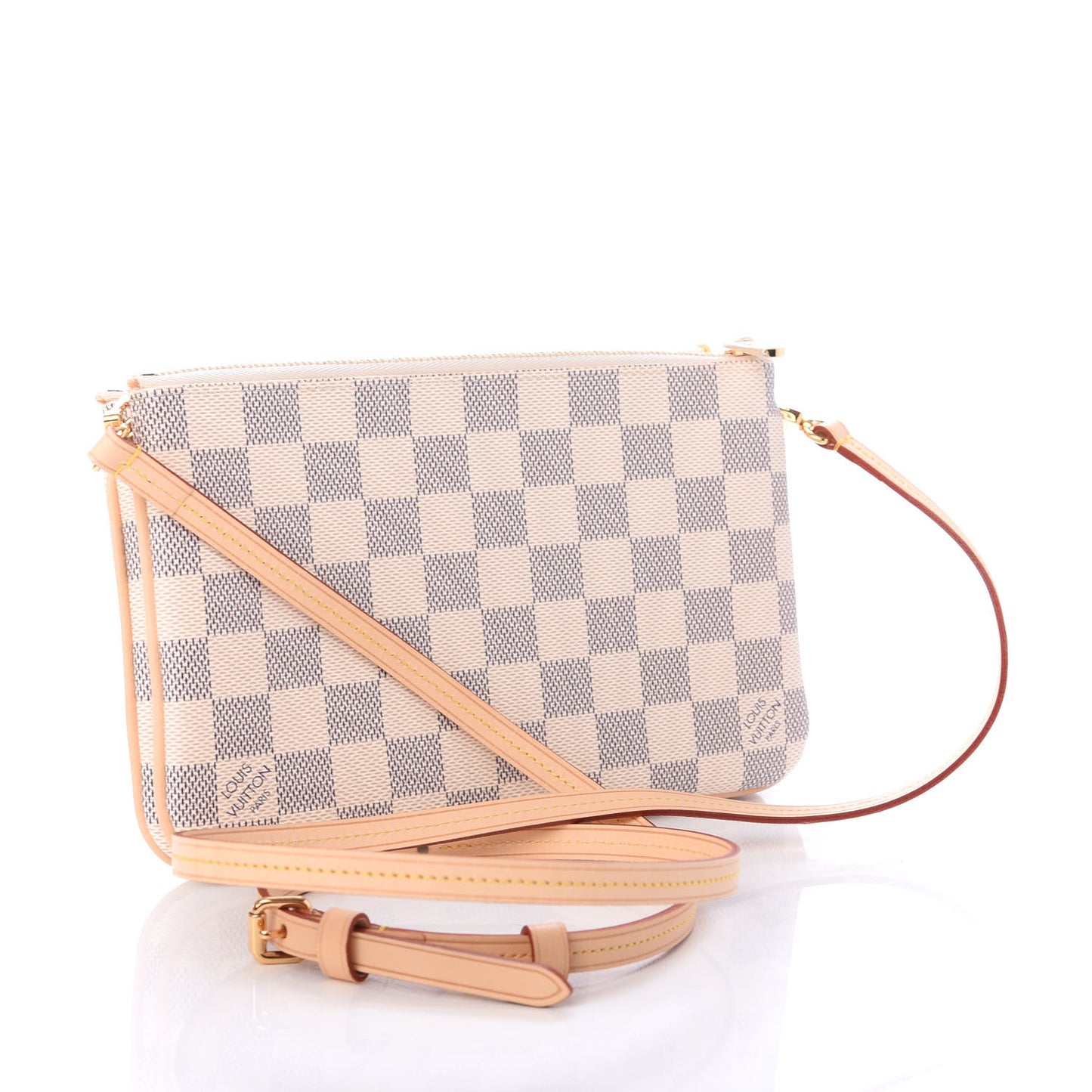 Damier Azur Double Zip Pochette