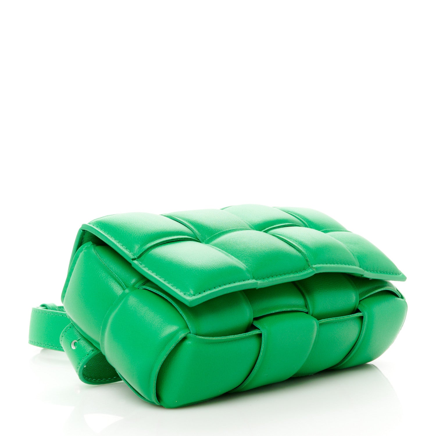 Bottega Veneta Nappa Maxi Intreccio Padded The Belt Cassette Bag Parakeet 4 of 11