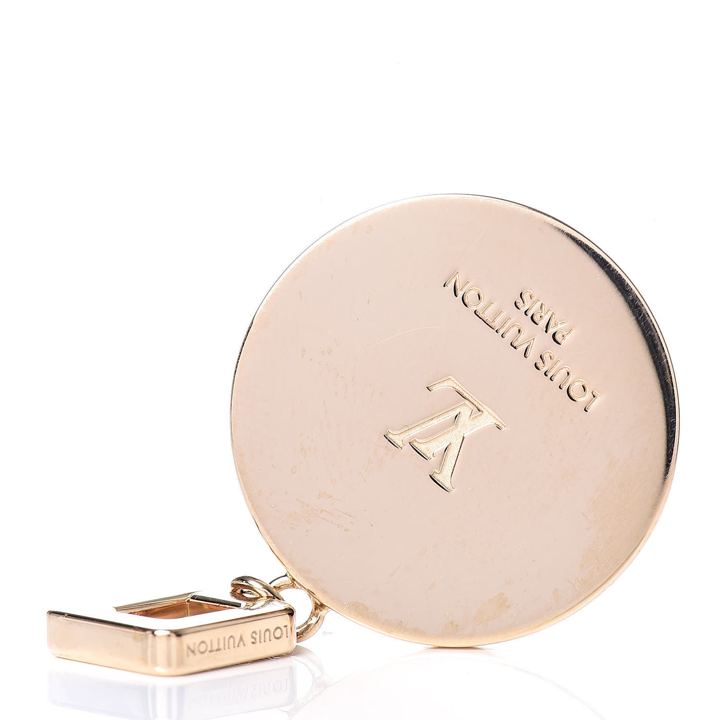 18K Yellow Gold Mother of Pearl Love Charm Pendant