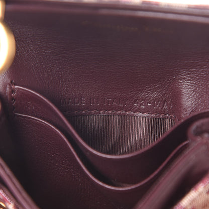 Christian Dior Oblique Saddle Card Holder Bordeaux 6 of 7