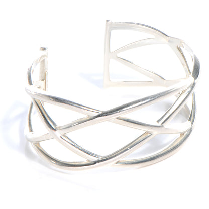 Tiffany Sterling Silver Celtic Open Knot Cuff Bracelet 4 of 5