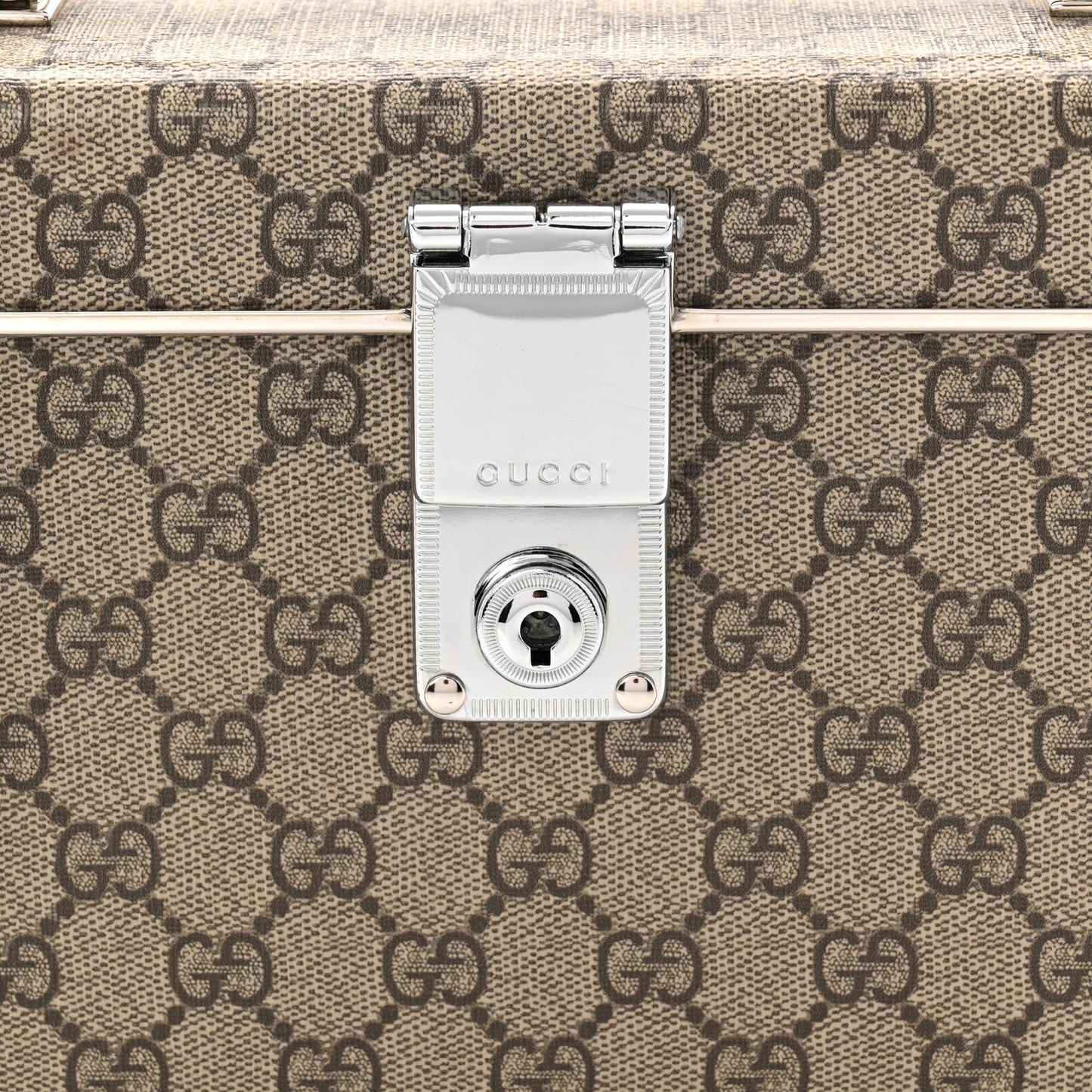 GG Supreme Monogram Globe-Trotter Beauty Case Brown