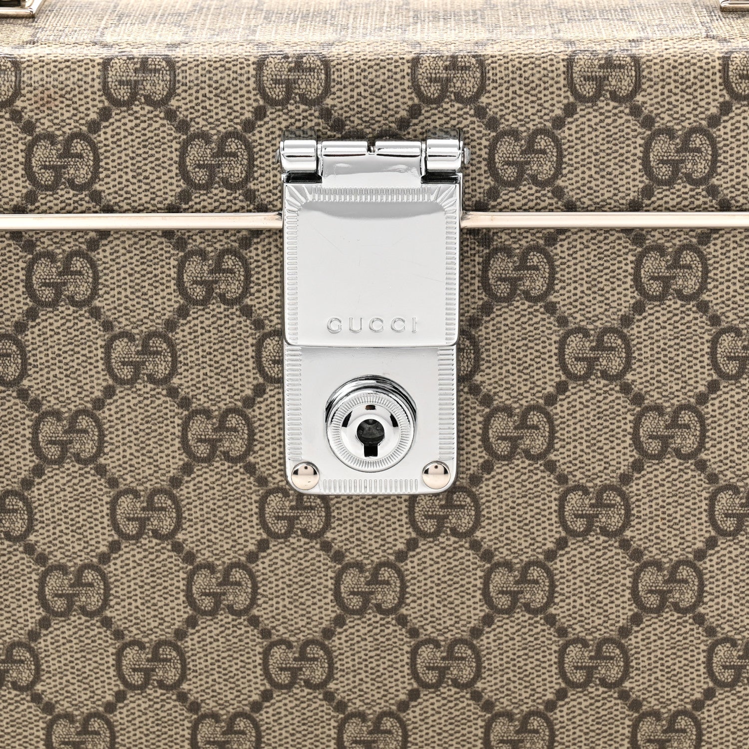 Gucci GG Supreme Monogram Globe-Trotter Beauty Case Brown 8 of 10