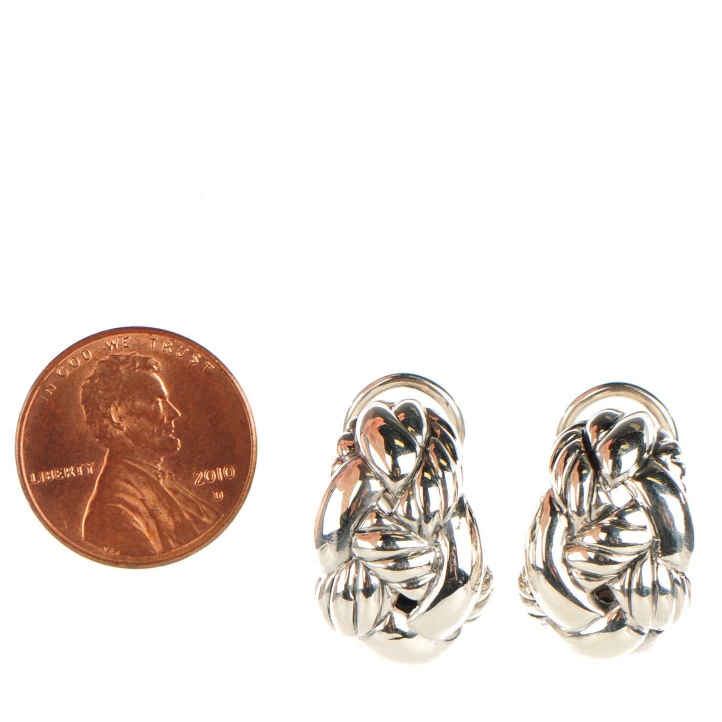 Sterling Silver 20mm Cordelia Earrings