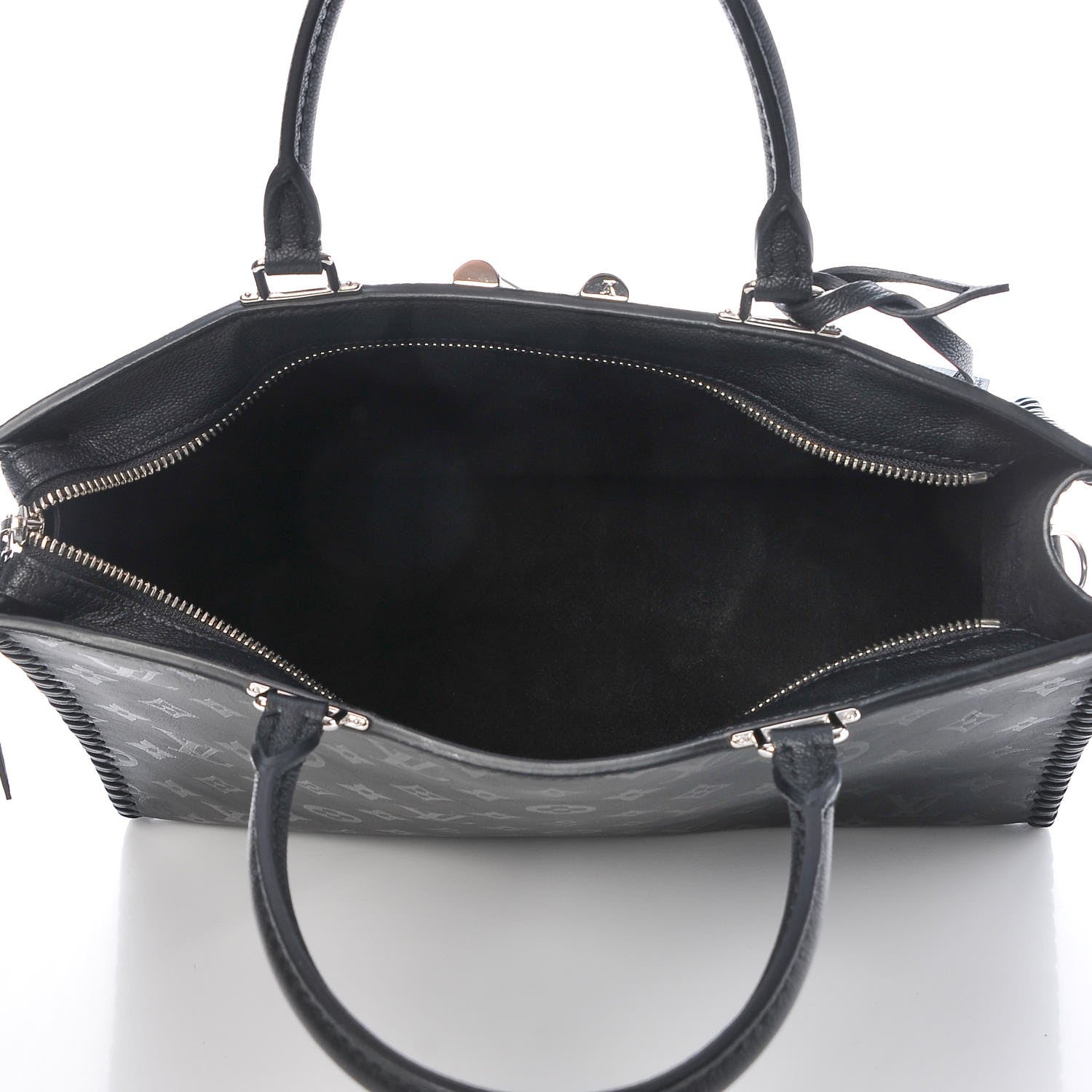 Louis Vuitton Monogram Cuir Plume Very Zipped Tote Black 5 of 9