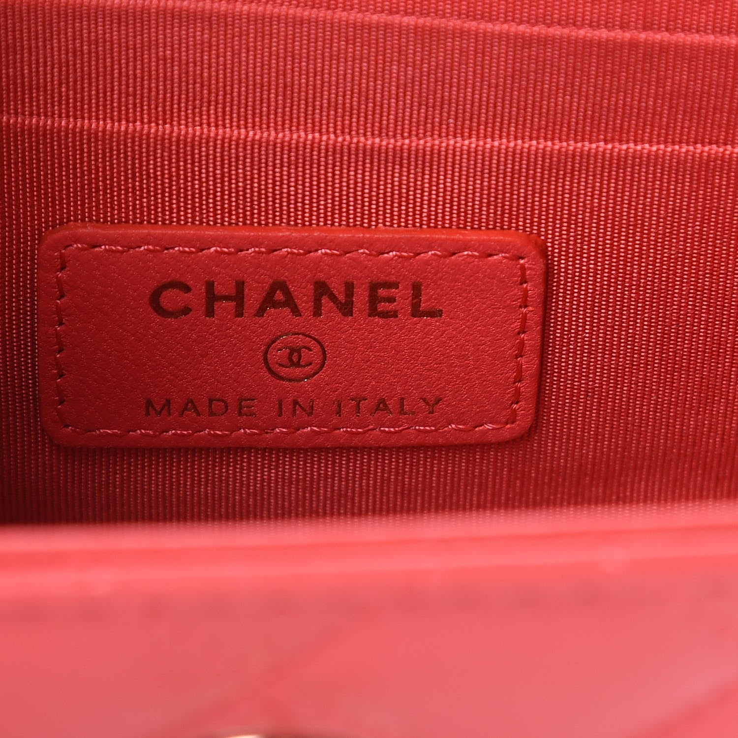 Chanel Lambskin Quilted Mini Trendy CC Chain Wallet Red 6 of 9