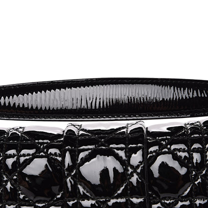 Christian Dior Patent Cannage Large New Lock Flap Bag Black 11 of 15