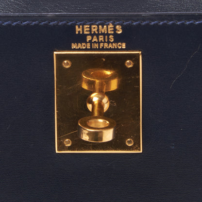 Hermes Box Kelly Sellier 28 Indigo 21 of 34