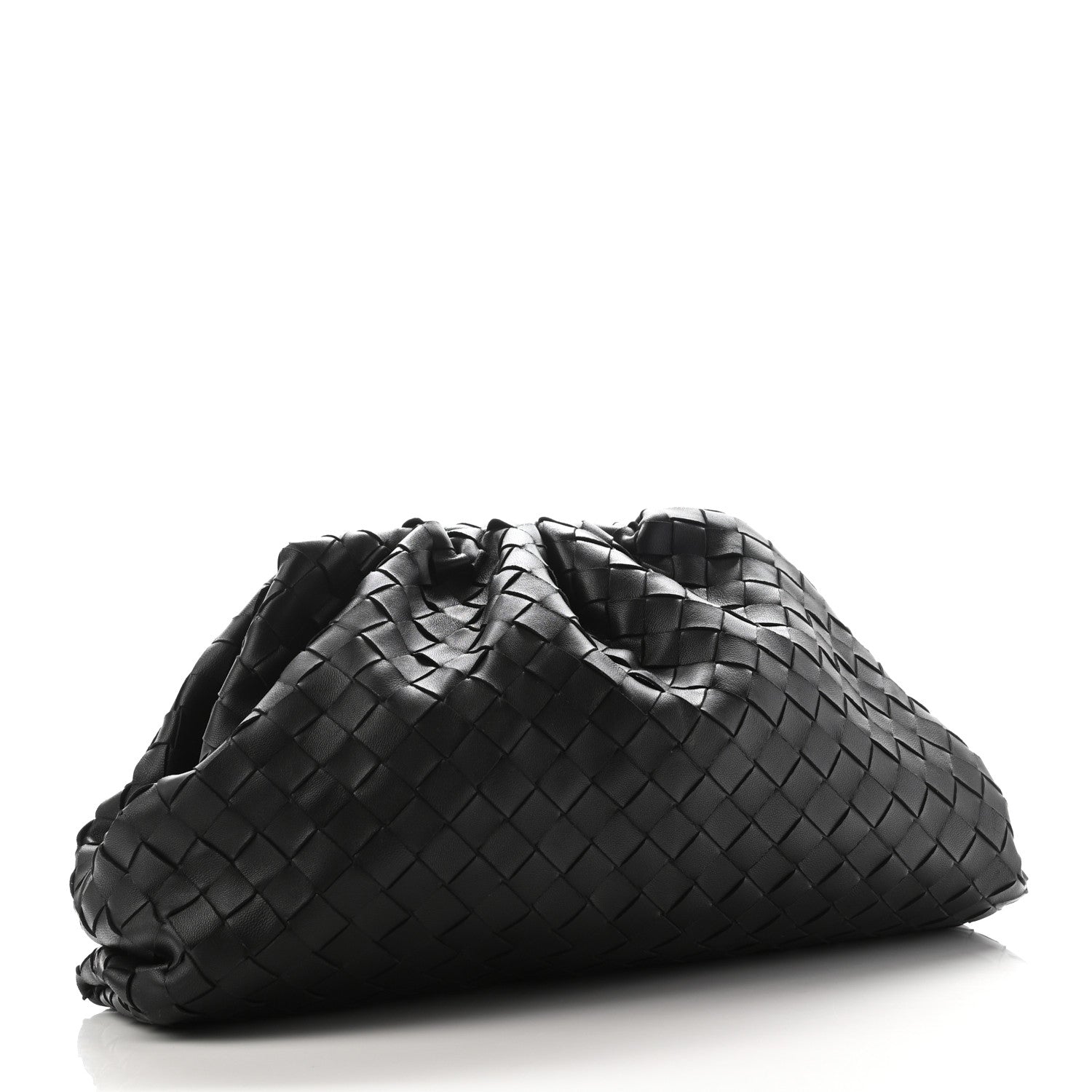 Bottega Veneta Nappa Maxi Intreccio The Pouch Oversized Clutch Black 3 of 10