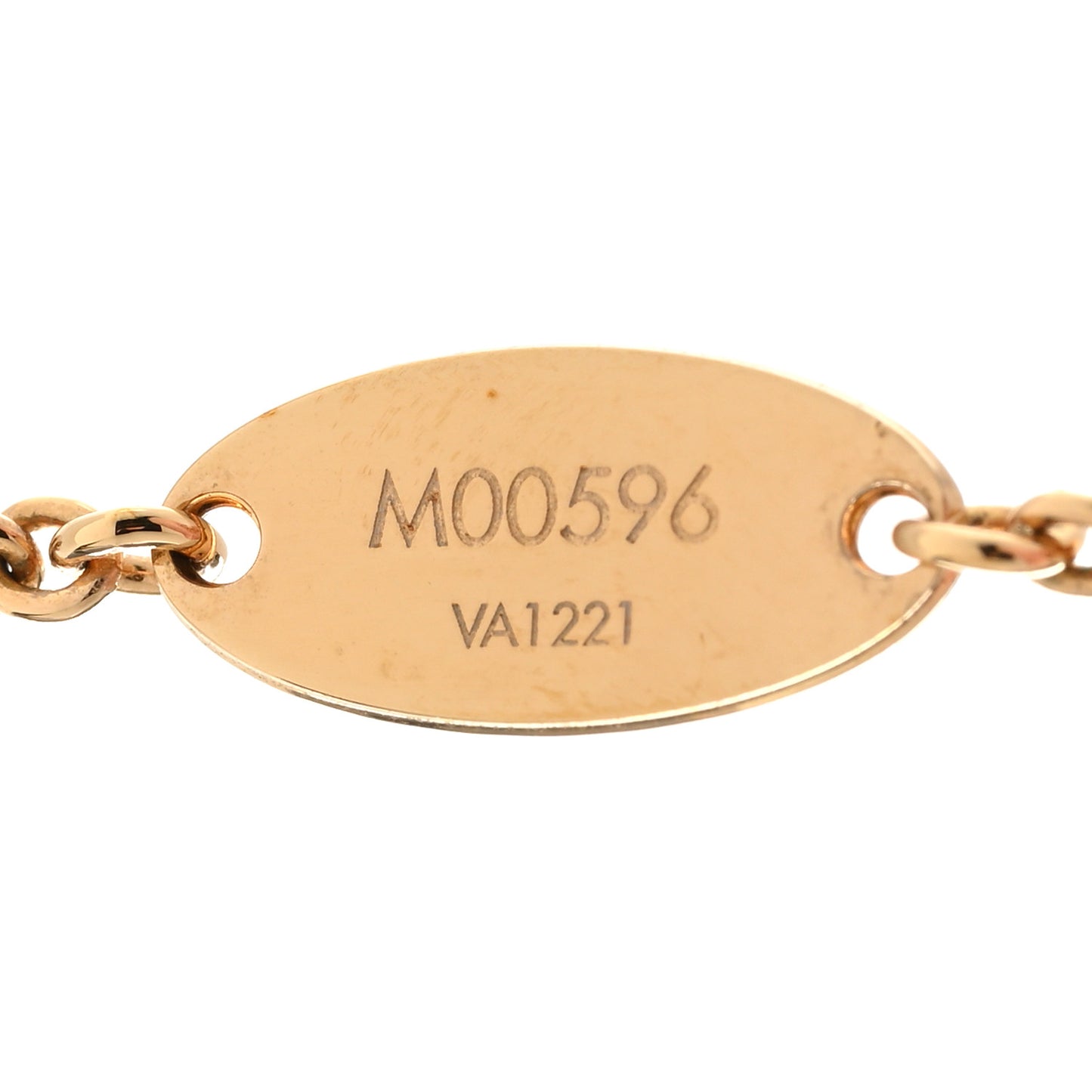 Metal Crystal LV Iconic Necklace Gold