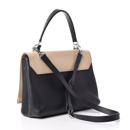 Louis Vuitton Soft Calfskin Lockme II Top Handle Vanille Black 3 of 14