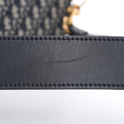 Christian Dior Oblique Flap Bag Navy Blue 12 of 12
