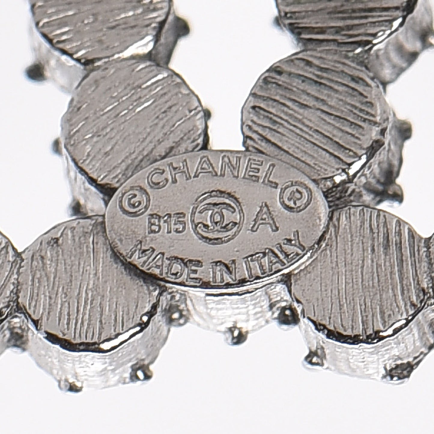 Crystal CC Earrings Silver