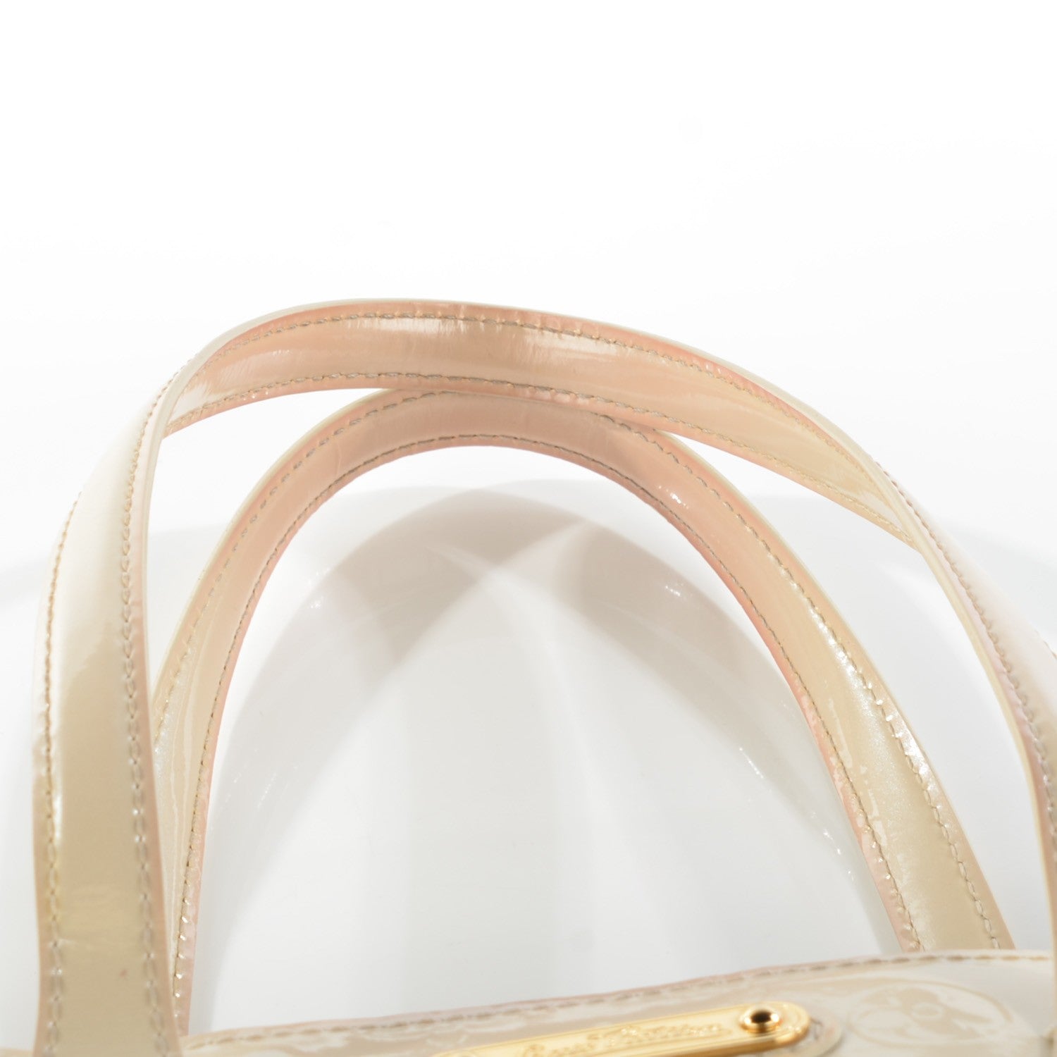 Louis Vuitton Vernis Wilshire MM Blanc Corail 8 of 10