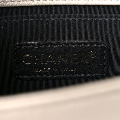 Chanel Metallic Lambskin Small Scaled Boy Flap Gold 6 of 13