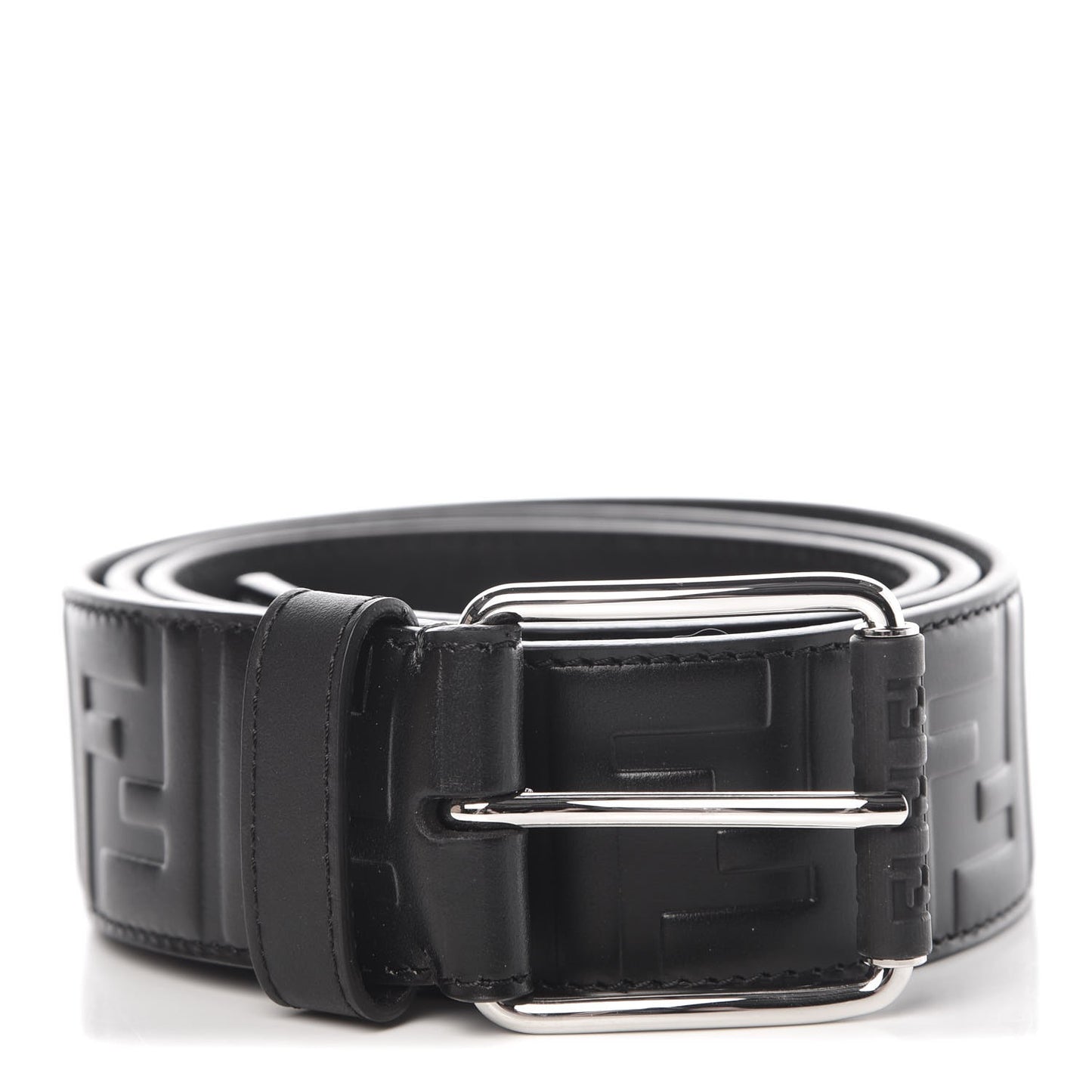 Vitello Century FF 1974 Embossed Belt 100 40 Black
