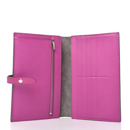 Celine Grained Calfskin Large Multifunction Strap Wallet Grey 5 of 11