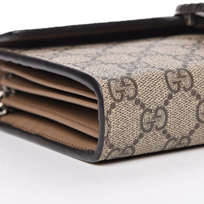Gucci GG Supreme Monogram Mini Dionysus Chain Wallet Beige Taupe 8 of 10
