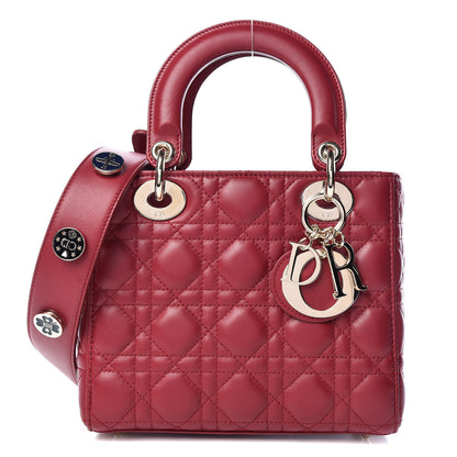 Christian Dior Lambskin Cannage Small My Lady Dior Red 1 of 11