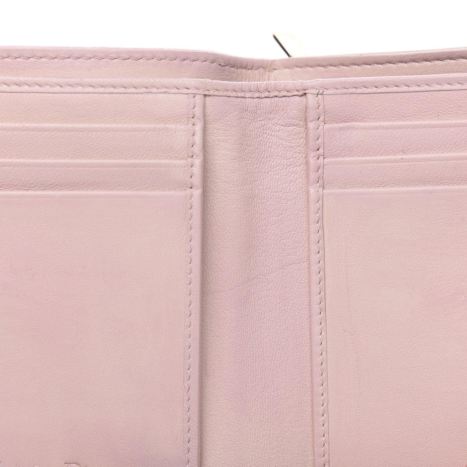 Christian Dior Lambskin Cannage Lady Dior Eden Wallet Pink 6 of 10