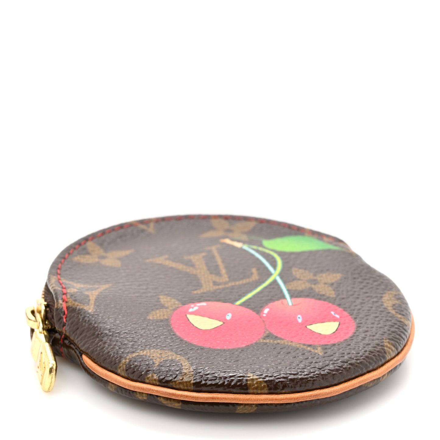 Monogram Cerises Round Coin Purse