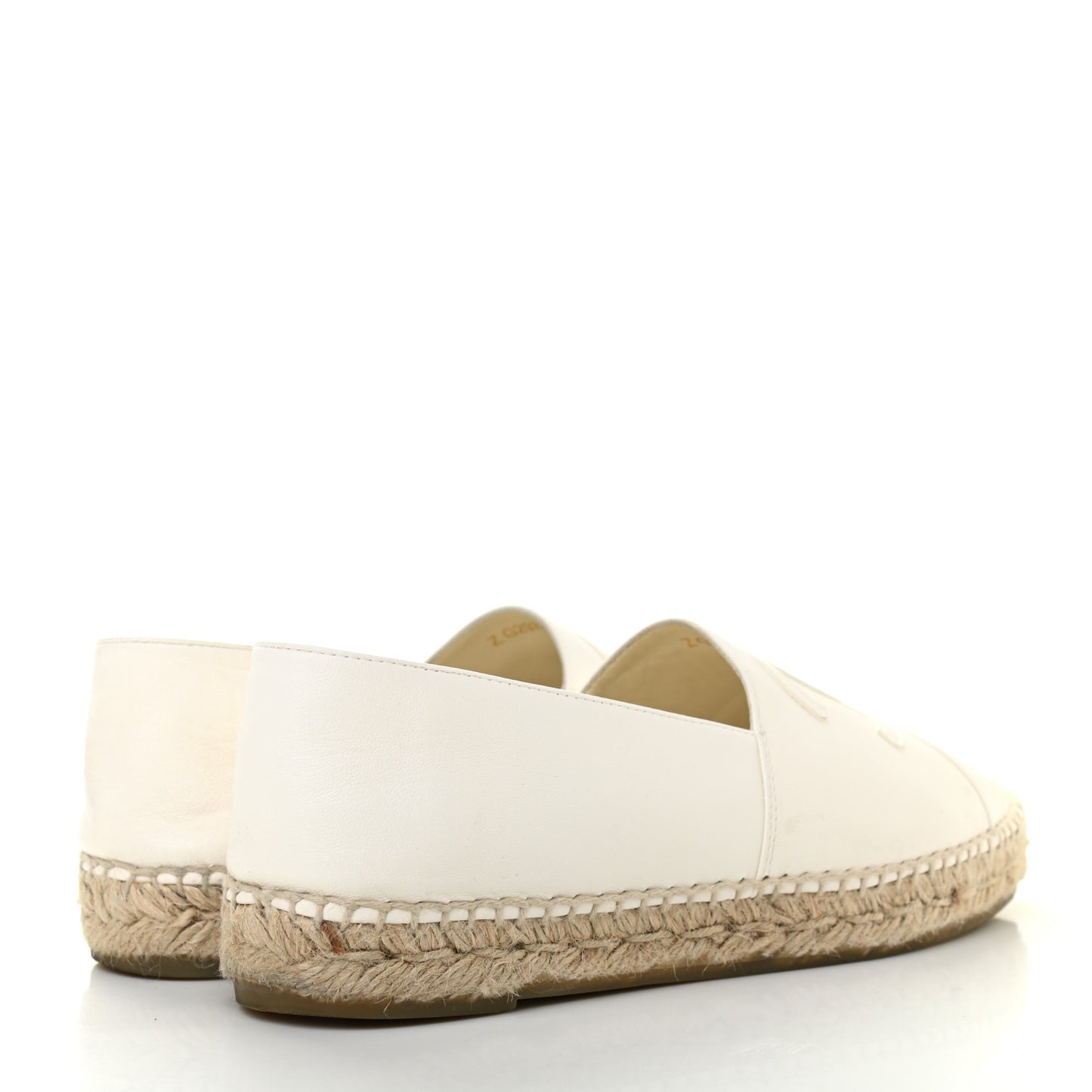 Lambskin CC Espadrilles 40 White