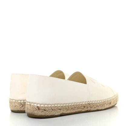Chanel Lambskin CC Espadrilles 40 White 4 of 14
