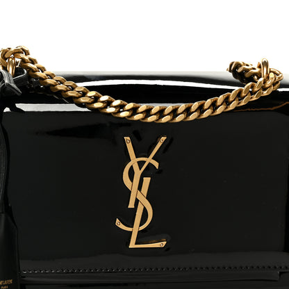 Saint Laurent Patent Small Monogram Sunset Black 9 of 11