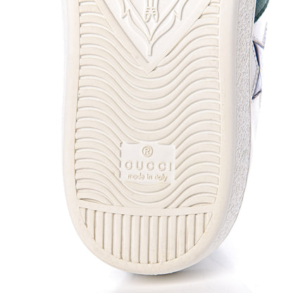 Gucci Calfskin Ayers Web Star Embroidered Mens Ace Sneakers 8.5 White Multi 7 of 11