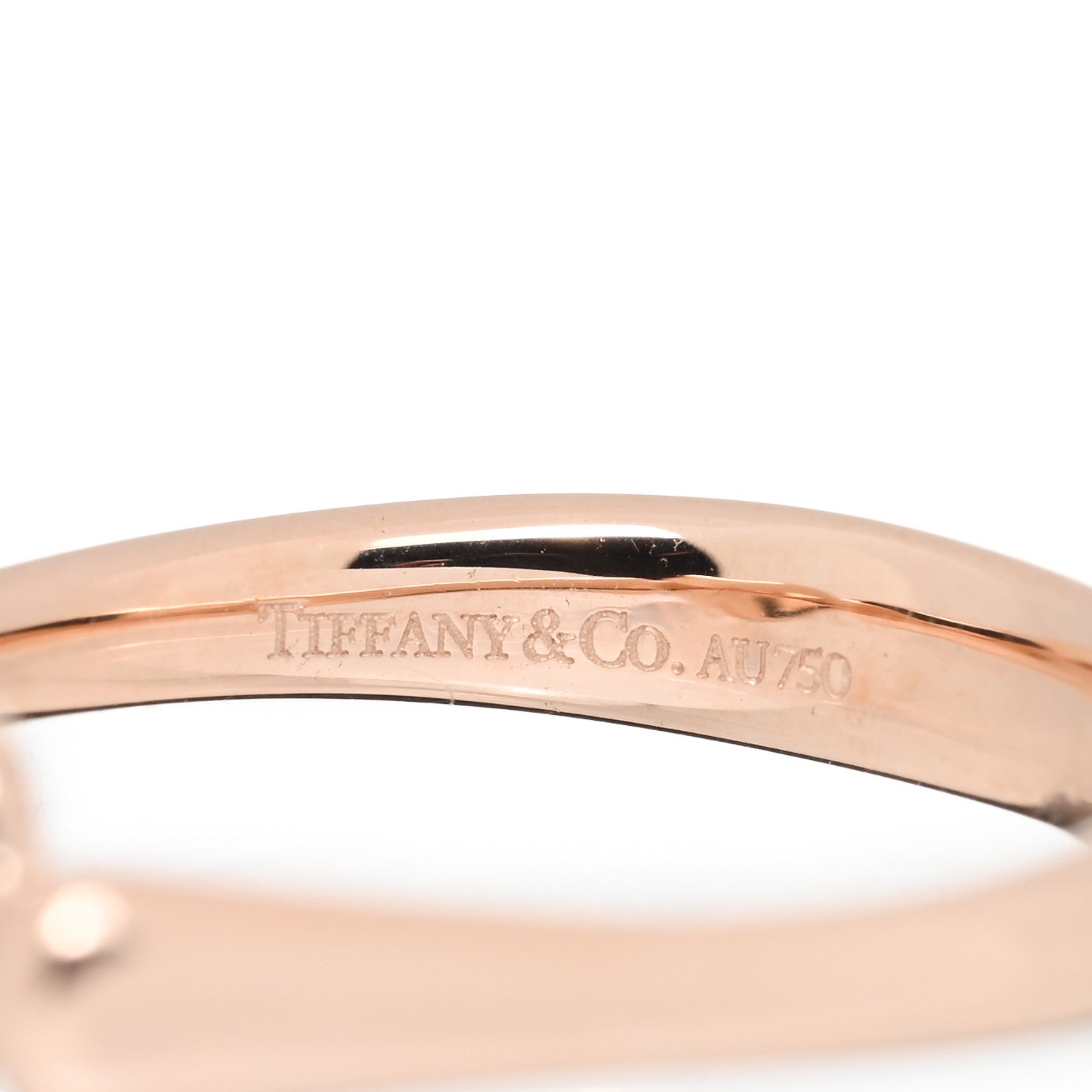 Tiffany 18K Rose Gold Elsa Peretti Bean Ring 49 4.75 4 of 4
