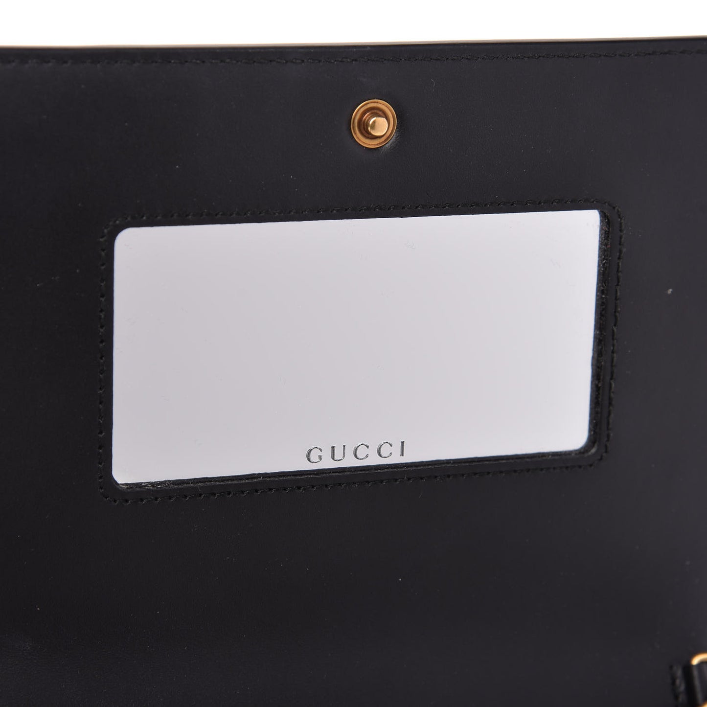 Guccissima Signature Crystal Cat Chain Wallet Black