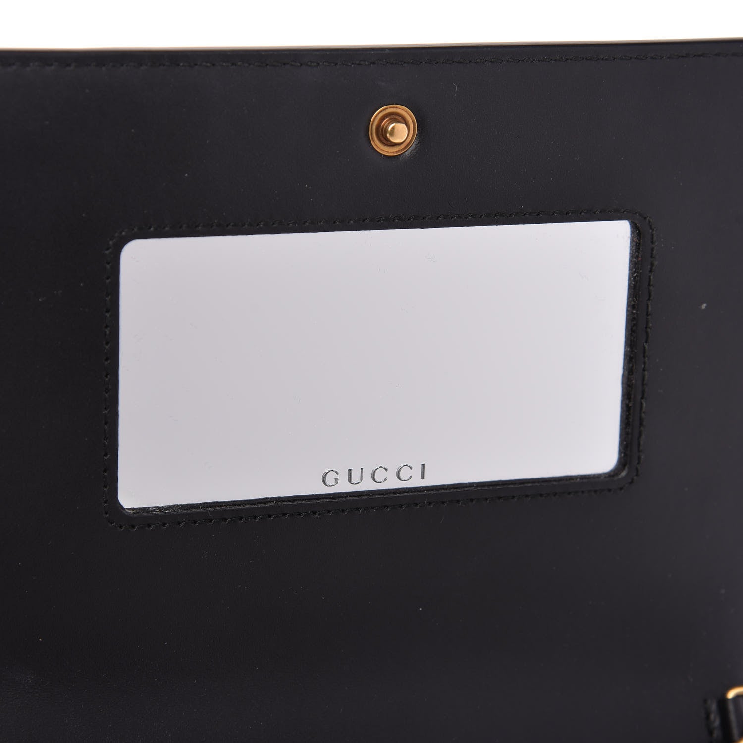 Gucci Guccissima Signature Crystal Cat Chain Wallet Black 6 of 11