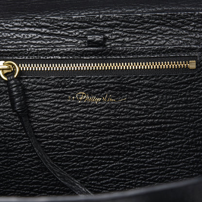 3.1 Phillip Lim 3.1 Textured Calfskin Mini Pashli Satchel Black 6 of 10