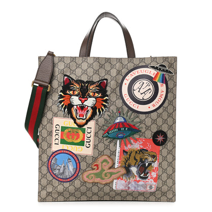 Gucci Soft GG Supreme Monogram Courrier Vertical Tote Beige New Acero 1 of 13
